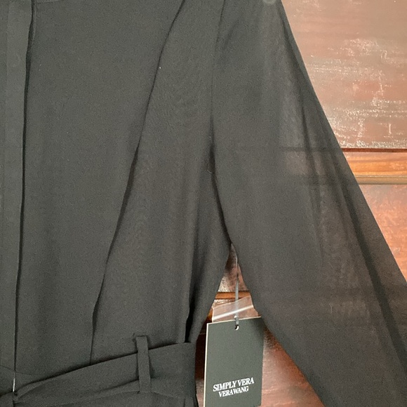 Vera Wang Noir High Low Shirtdress - Picture 7 of 11